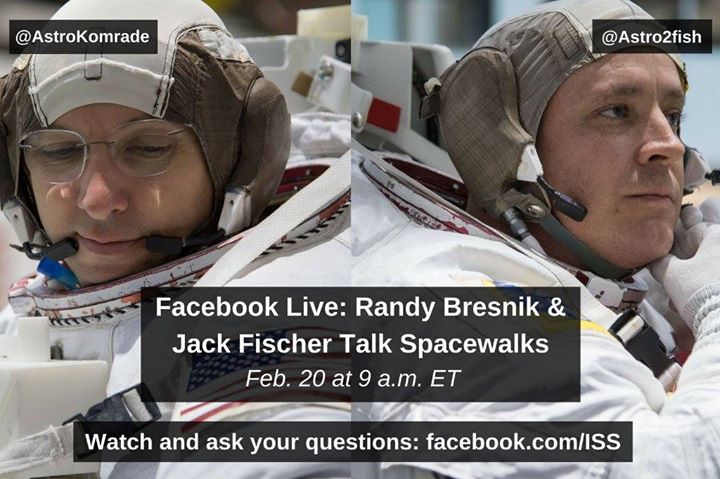 Questions about spacewalks? Tomorrow, NASA Astronaut Randy “…