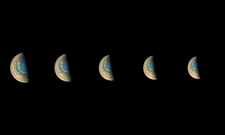 During a recent close flyby of the gas giant Jupiter, our Ju…