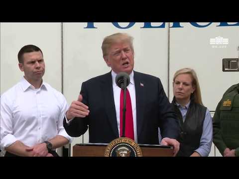 President Trump Reviews Border Wall Prototypes