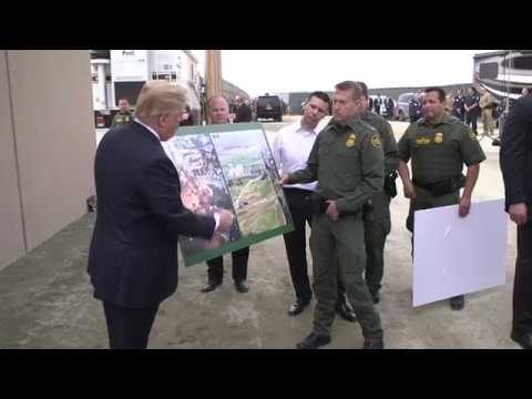 President Trump Reviews Border Wall Prototypes in California
