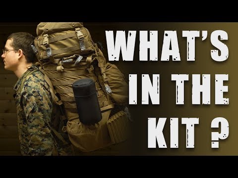 What’s in the backpack of a US Marine on cold weather training?