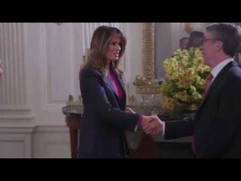 First Lady Melania Trump Hosts Roundtable with Technology Leaders