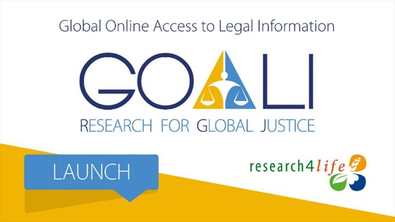 GOALI (Global Online Access to Legal Information) launch event