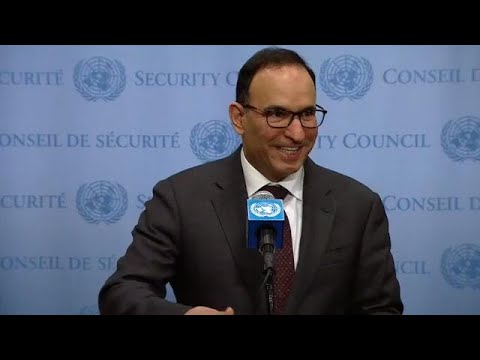 Mansour Al-Otaibi (Kuwait, SC President) on South Sudan – Security Council Stakeout (27 Feb. 2018)