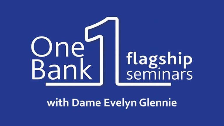Dame Evelyn Glennie – One Bank Flagship Seminar