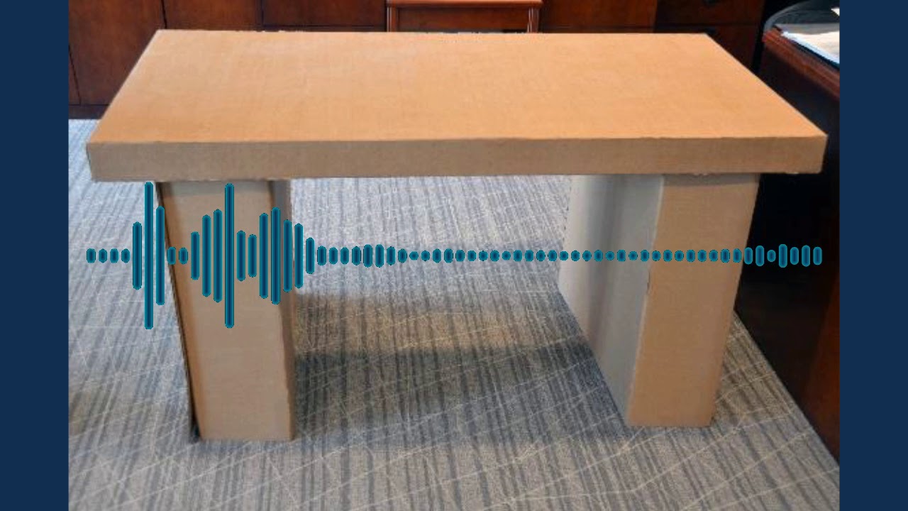 March 2018:  Cardboard Desk