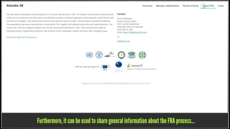 New online reporting platform for Global Forest Resources Assessment 20…