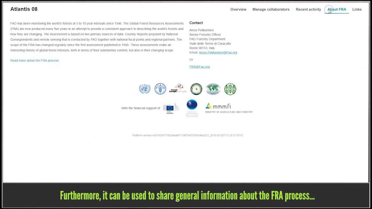 New online reporting platform for Global Forest Resources Assessment 20…