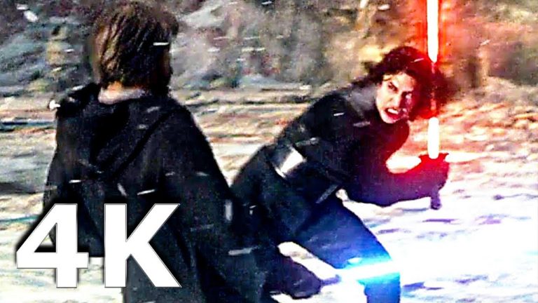 STAR WARS 8 – Luke VS Kylo Ren Fight Scene in Ultra HD 4K