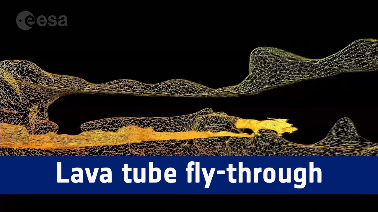 Lava tube fly-through