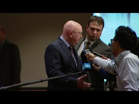 Vassily Nebenzia (Russian Federation) on emergency Security Council Meeting