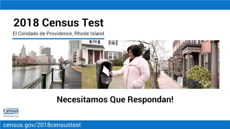 La prueba del Censo del 2018 Empieza en el Condado de Providence