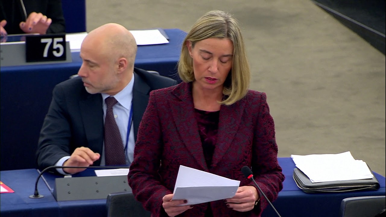 Mogherini on situation in Syria at European Parliament 13/03