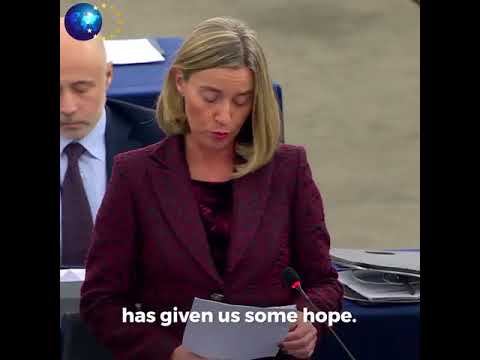 Mogherini on peace prospects for Korean peninsula at European Parliame…