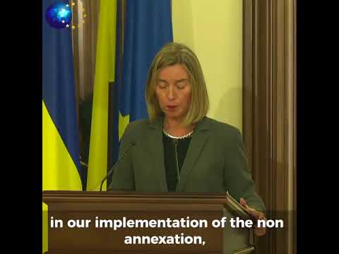 Federica Mogerhini on illegal annexation of Crimea and Sevastopol