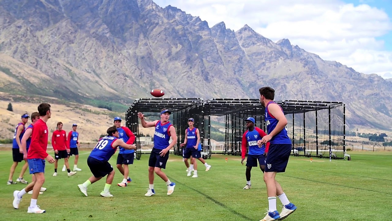 Namibia trains in Queenstown