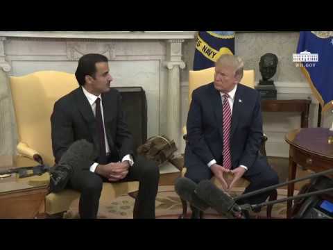 President Trump Meets with the Emir of the State of Qatar