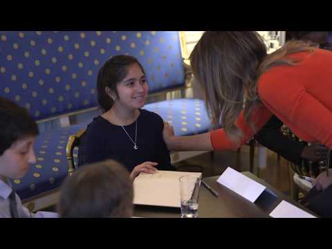 First Lady Melania Trump Hosts a Listening Session with Students