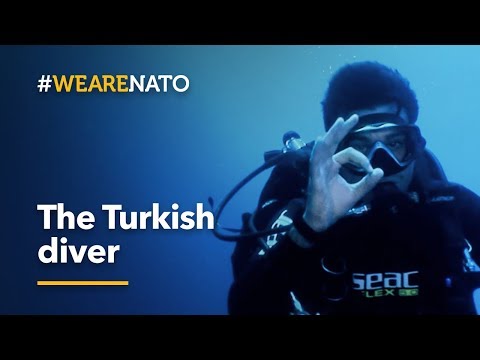 Life beneath the waves. The Turkish diver – #WeAreNATO
