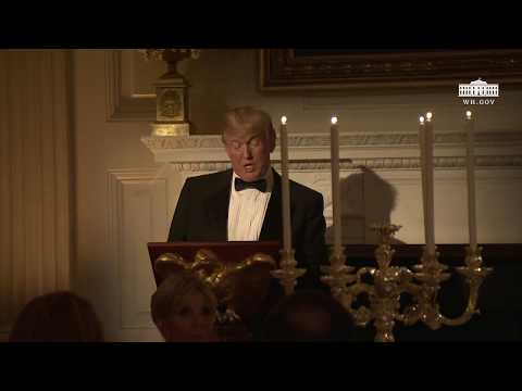 President Trump and The First Lady Host a State Dinner with the President of France and Mrs. Macron