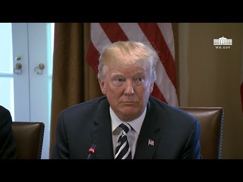 President Trump has an Expanded Bilateral Meeting with the President of France