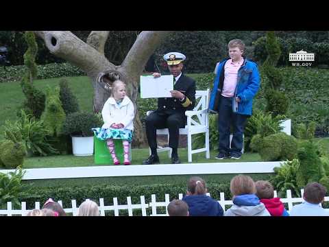 White House Easter Egg Roll: Reading Nook with Surgeon General Dr Jerome Adams