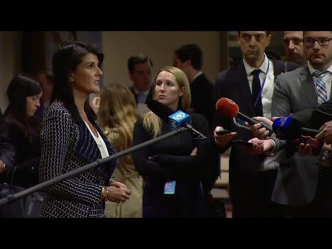 USA on the situation in Syria and the use of chemical weapons – Media Stakeout (13 April 2018)