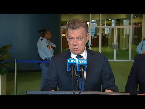 Juan Manuel Santos, President of Colombia – Press Briefing (24 April 2018)