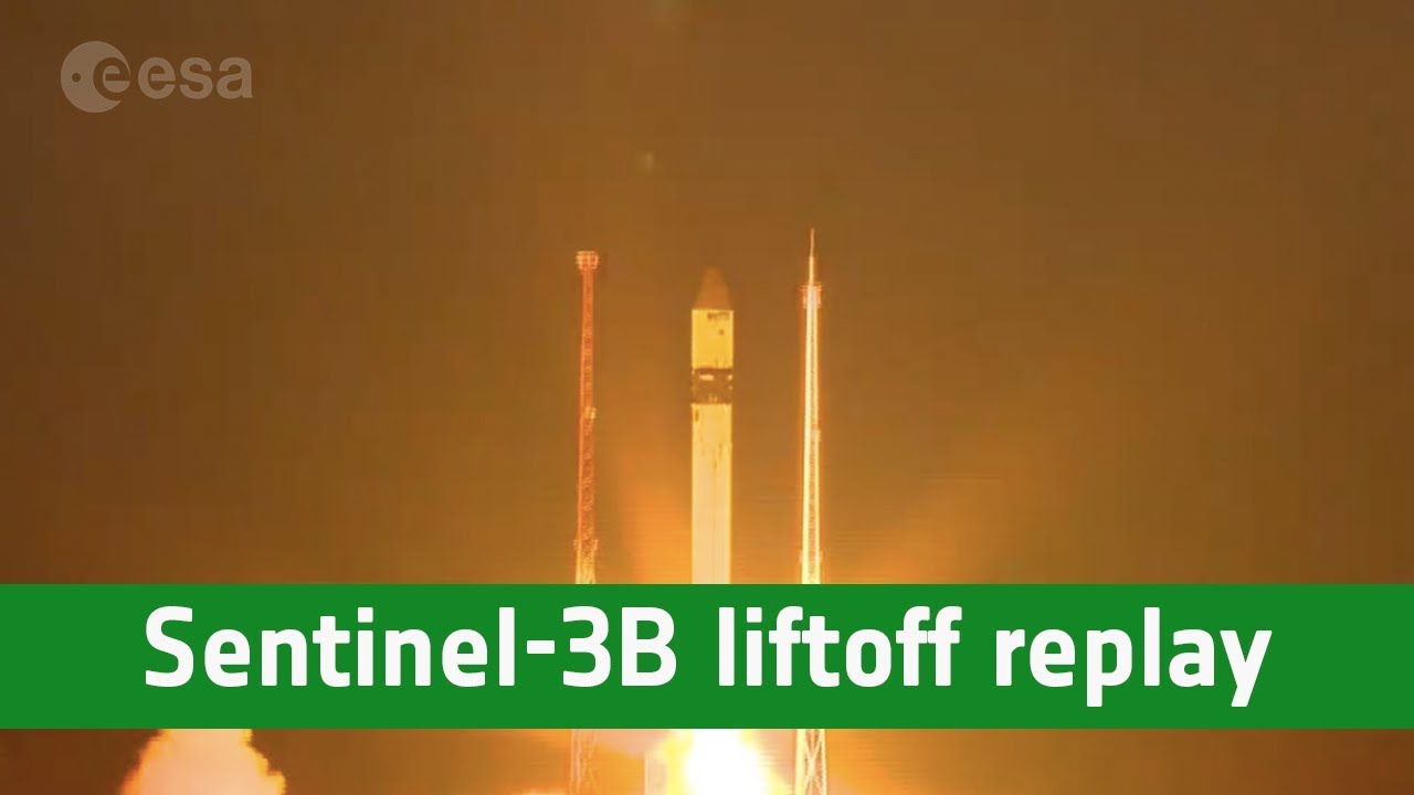 Sentinel-3B liftoff replay