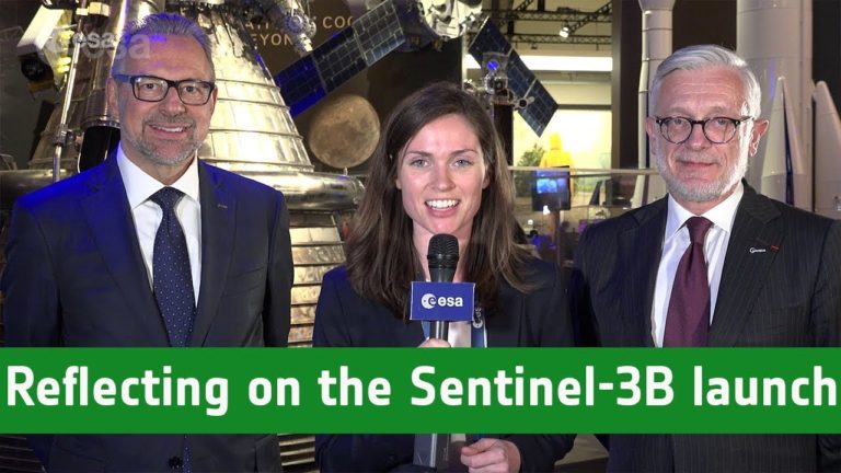 Josef Aschbacher and Philippe Brunet reflect on the Sentinel-3B launch