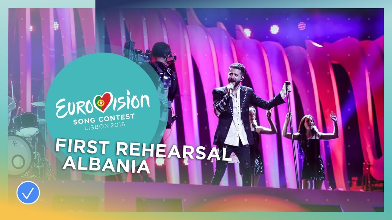 Eugent Bushpepa – Mall – First Rehearsal – Albania – Eurovision 2018