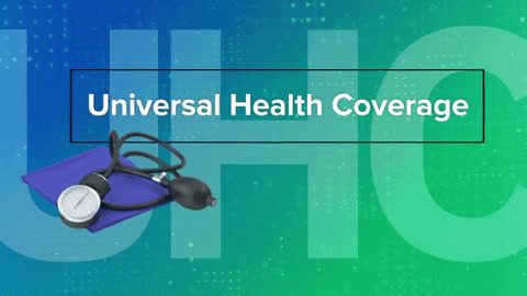 Today is World Health Day.

Universal health coverage means …