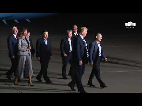 President Trump and Vice President Pence Welcome the Secretary of State and Three American Returnees