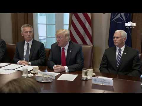 President Trump Participates in an Expanded Bilateral Meeting with the Secretary General of NATO