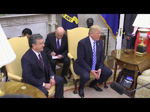 President Trump Trump Welcomes President Mirziyoyev of the Republic of Uzbekistan