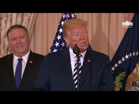 President Trump Participates in the Swearing-In Ceremony of the Secretary of State