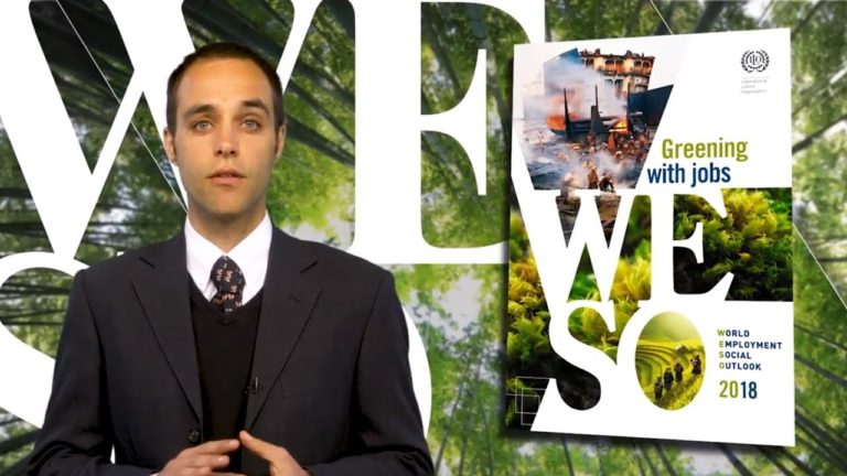 Report in short: Greening with jobs WESO 2018