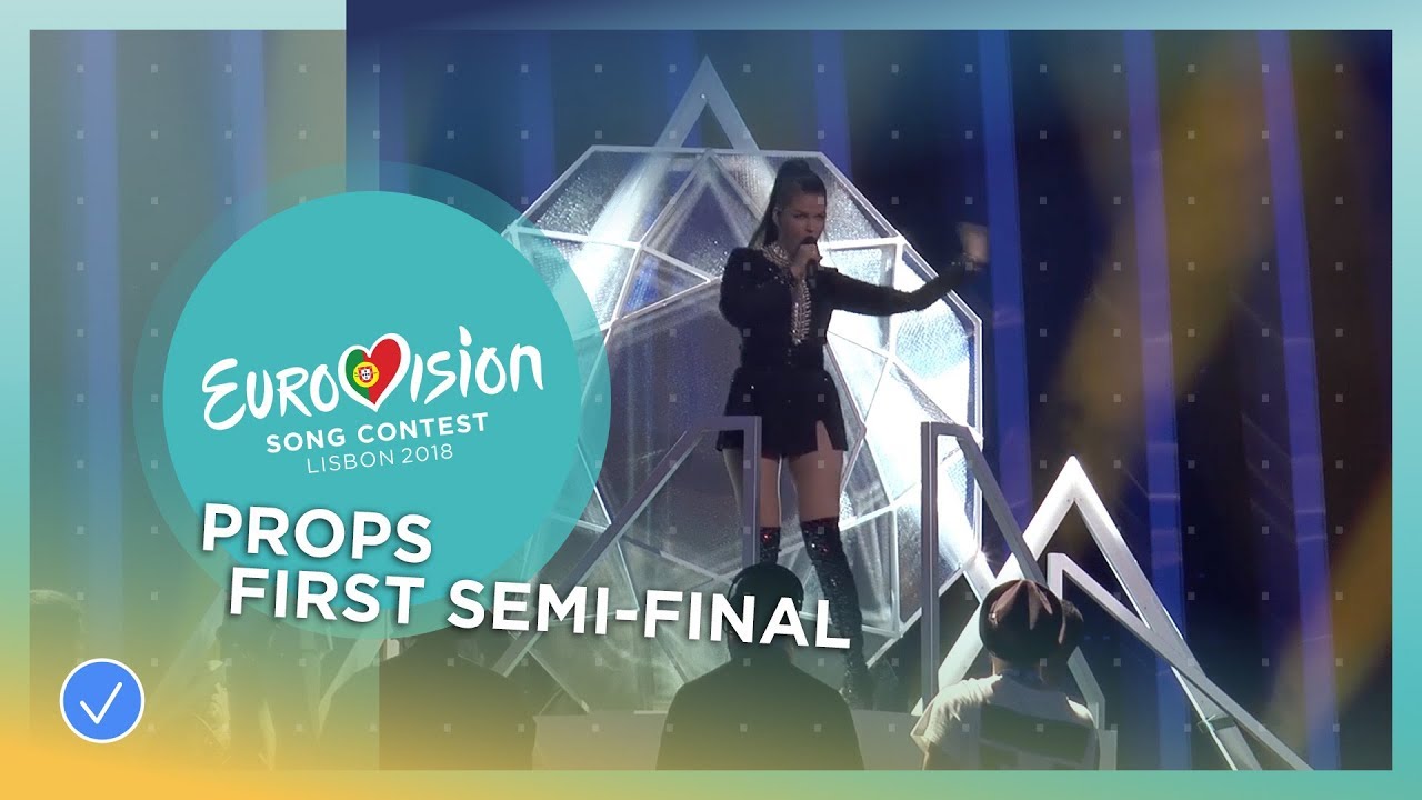 The props of the first Semi-Final of the 2018 Eurovision Song Contest
