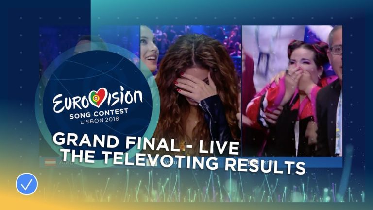 The exciting televoting results sequence of the 2018 Eurovision Song C…
