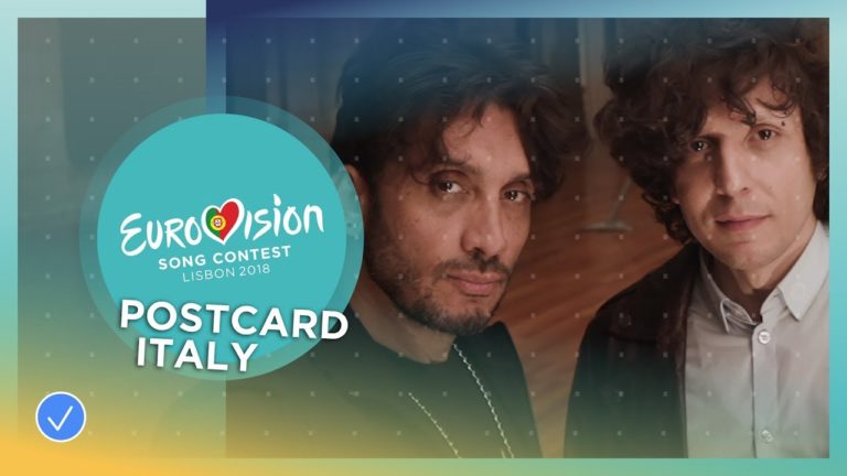 Postcard of Ermal Meta & Fabrizio Moro from Italy – Eurovision 2018