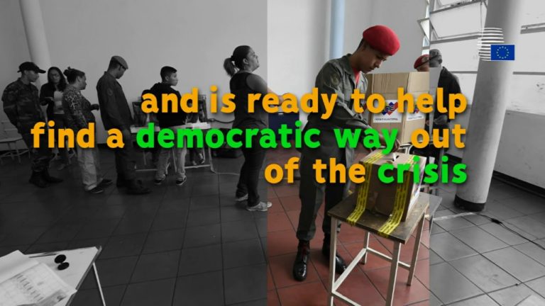 The EU supports a democratic way out of the crisis in Venezuela
