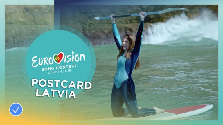 Postcard of Laura Rizzotto from Latvia – Eurovision 2018