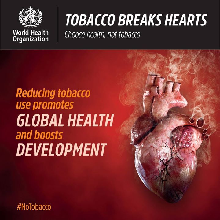 The goal of this year’s  #WorldNoTobaccoDay is to highlight …