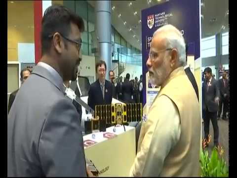 PM Modi visits Nanyang Technical University in Singapore
