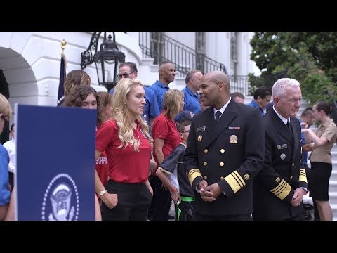 Natalie Gulbis at the White House Sports and Fitness Day