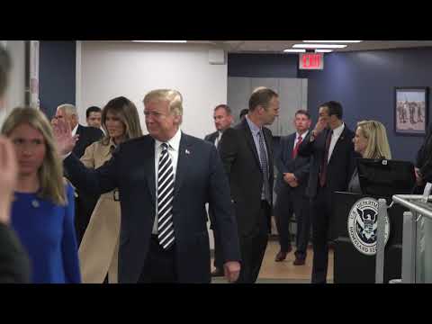 President Trump and First Lady Melania Trump Attend the 2018 Hurricane Briefing at FEMA HQ