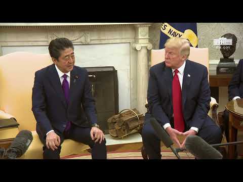 President Trumps Meets with the Prime Minister of Japan