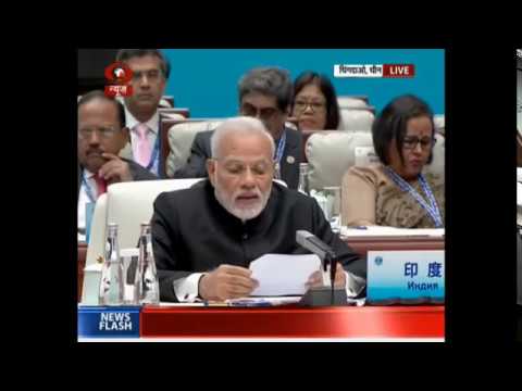PM Modi addresses the Plenary Session of SCO Summit in Qingdao, China