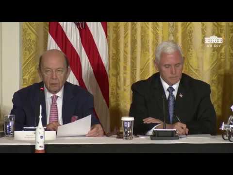 Vice President Pence Meets with the National Space Council