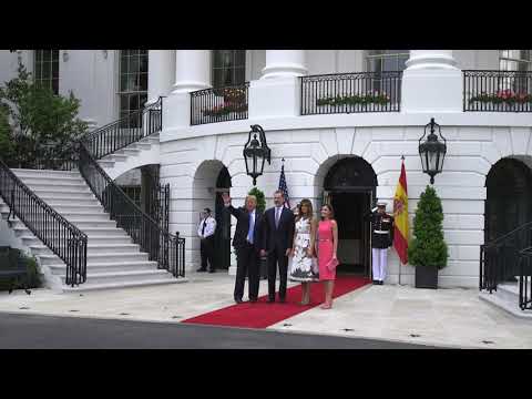 President Trump & First Lady Melania Trump Welcome King Felipe VI and Queen Letizia of Spain